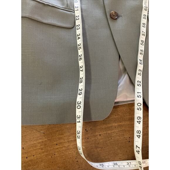 Lauren Ralph Lauren Wool 2-Piece Suit Sz 38R 32x31 Trousers Taupe business - Picture 8 of 16
